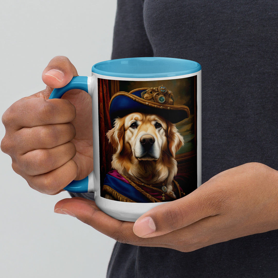 Golden Retriever- Mug with Color Inside V5