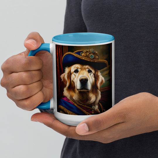 Golden Retriever- Mug with Color Inside V5