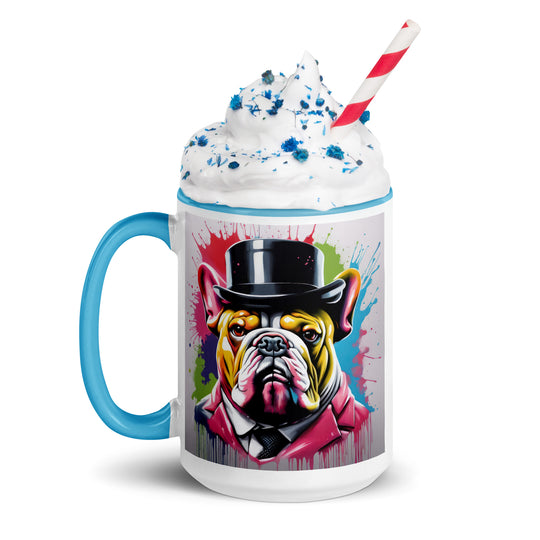 Bulldog- Mug with Color Inside v2