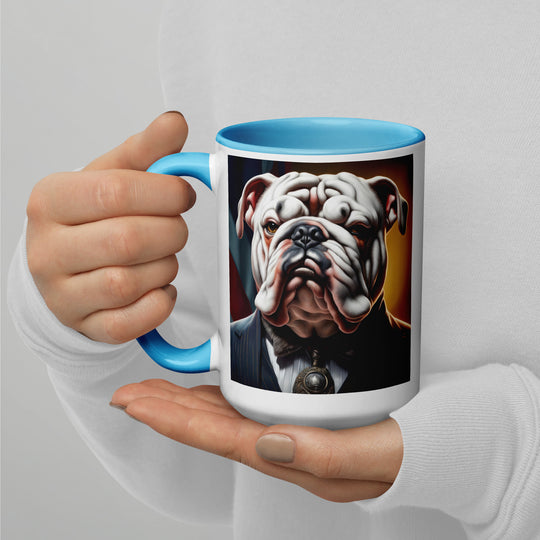 Bulldog- Mug with Color Inside v3