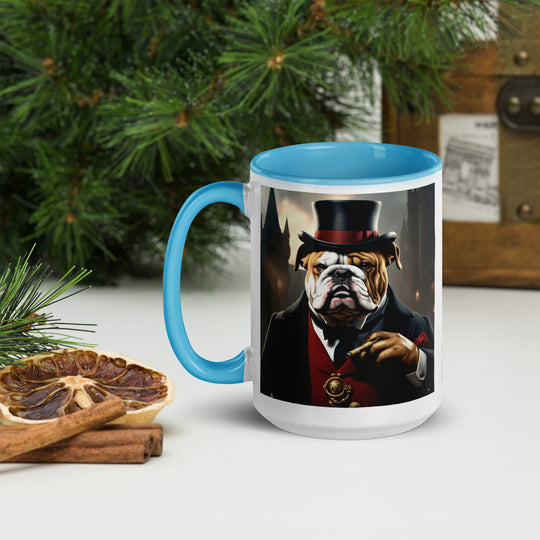 Bulldog- Mug with Color Inside v5