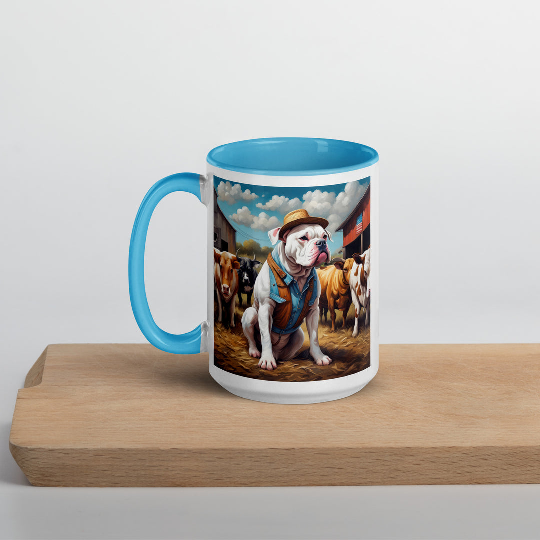 American Bulldog- Mug with Color Inside v2