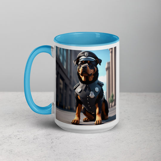 Rottweiler- Mug with Color Inside v3