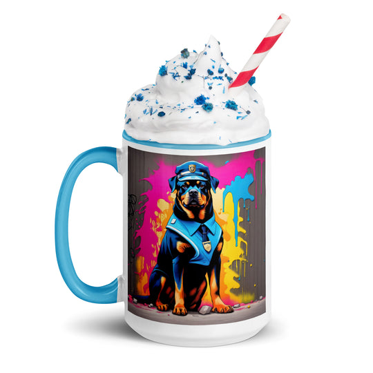 Rottweiler- Mug with Color Inside v5