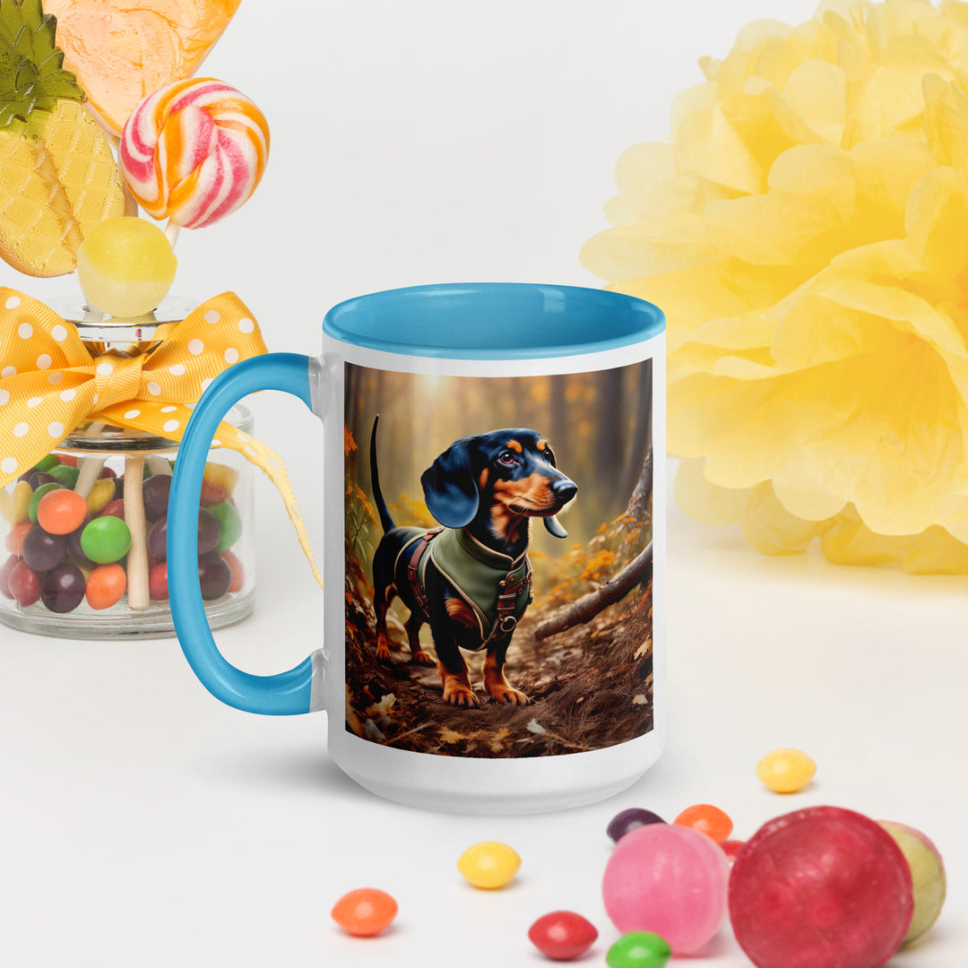 Dachshund- Mug with Color Inside v3