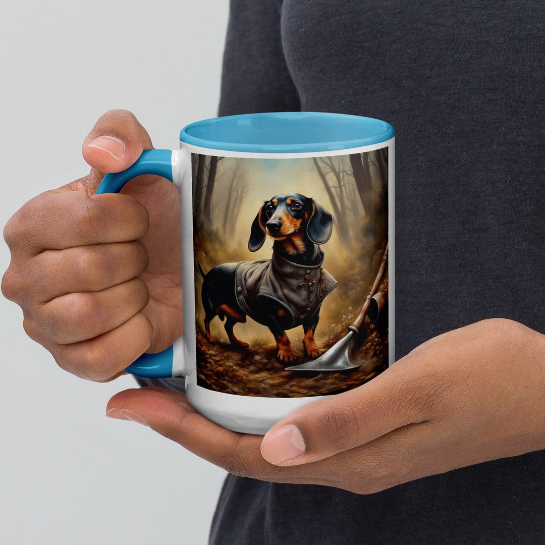 Dachshund- Mug with Color Inside v4