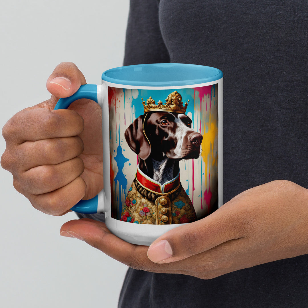 German Shorthaired Pointer- Mug with Color Inside