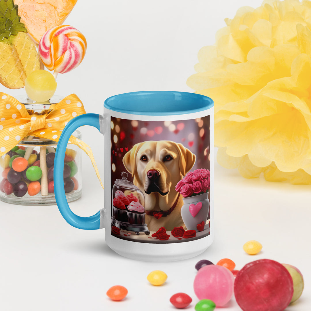 Labrador Retriever Romantic- Mug with Color Inside v2