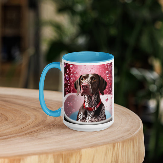 German Shorthaired Pointer Romantic- Mug with Color Inside v2