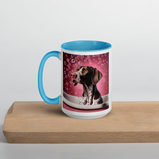 German Shorthaired Pointer Romantic- Mug with Color Inside v3