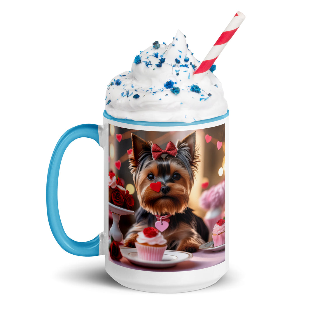 Yorkshire Terrier Romantic- Mug with Color Inside v2