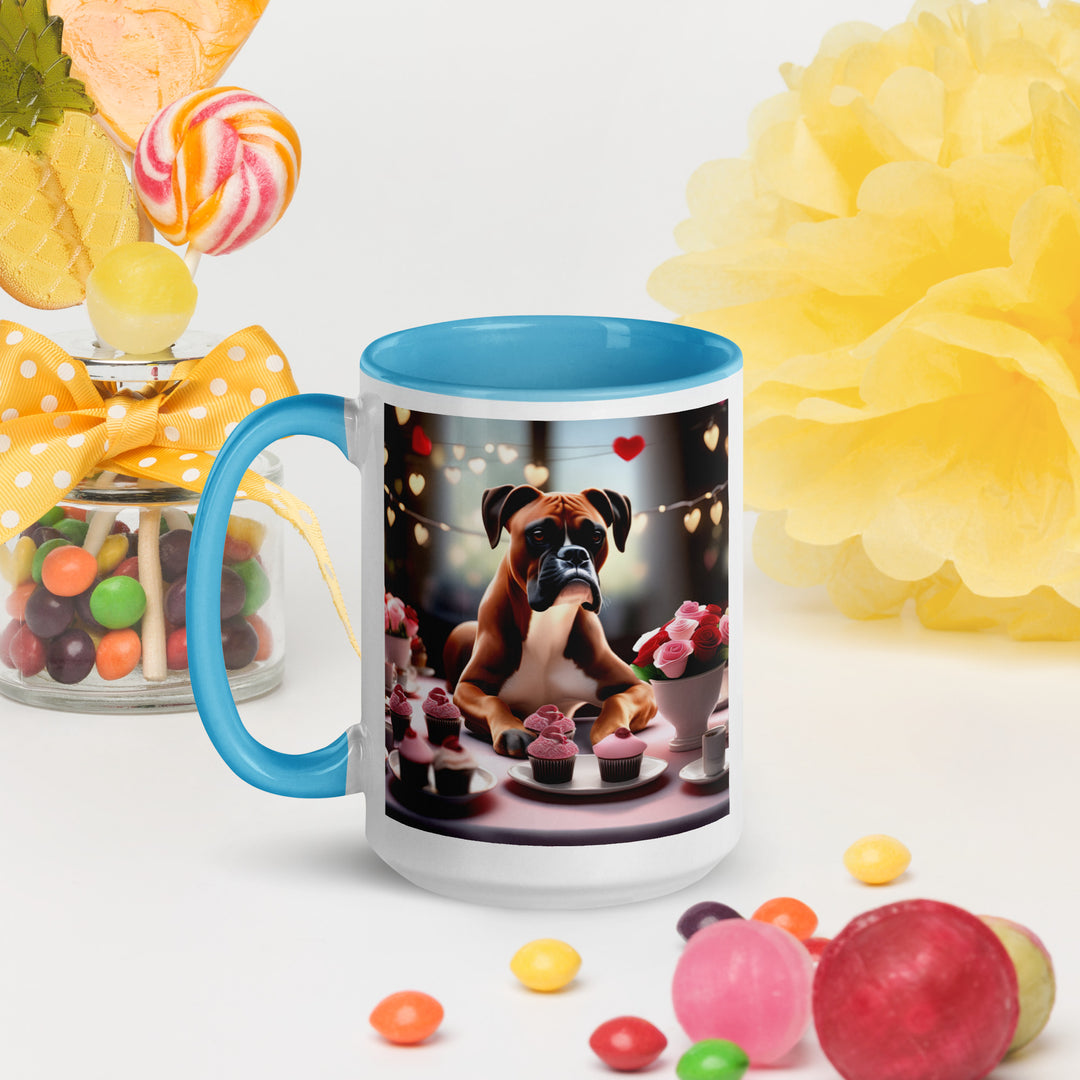 Boxer Romantic- Mug with Color Inside v2