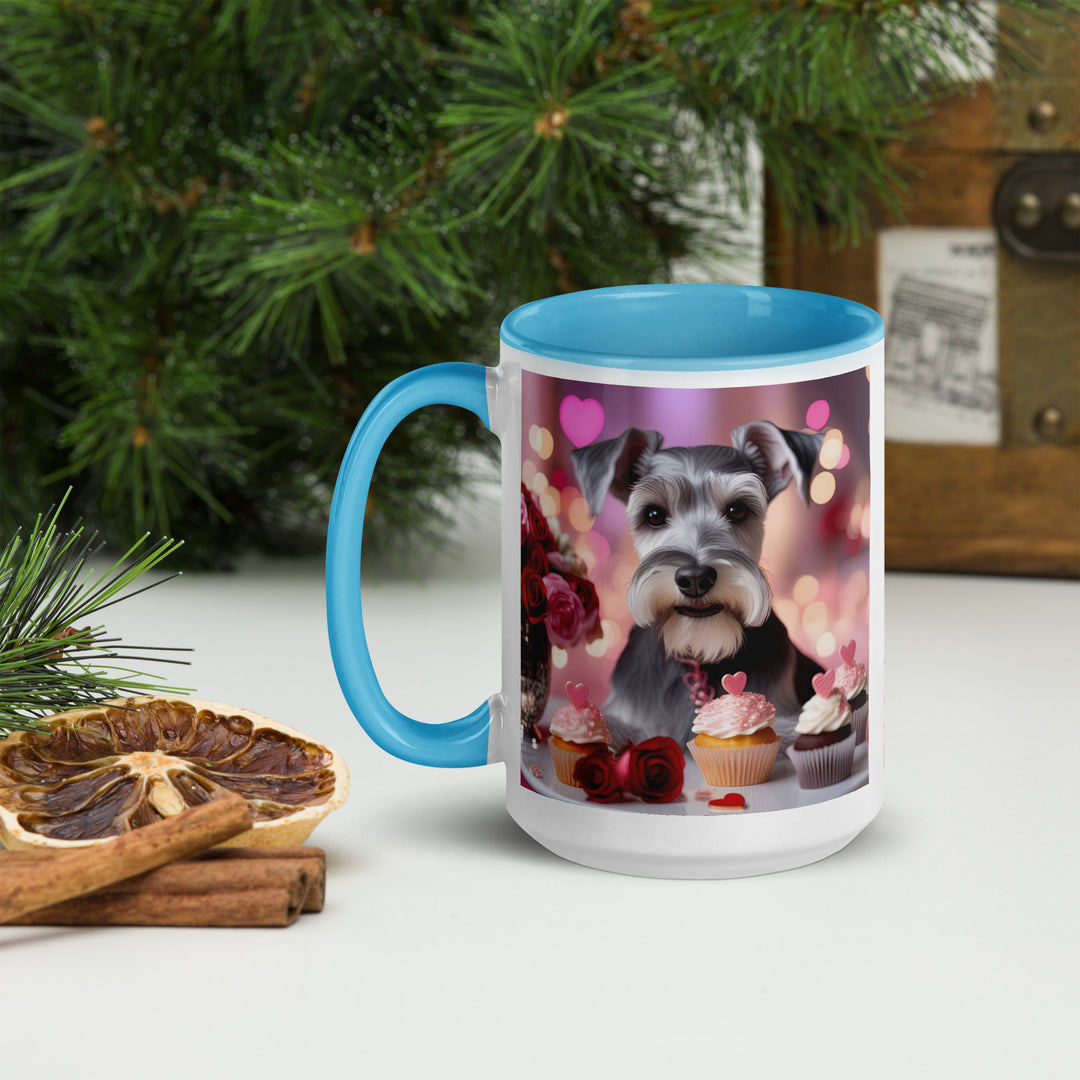 Miniature Schnauzer Romantic- Mug with Color Inside