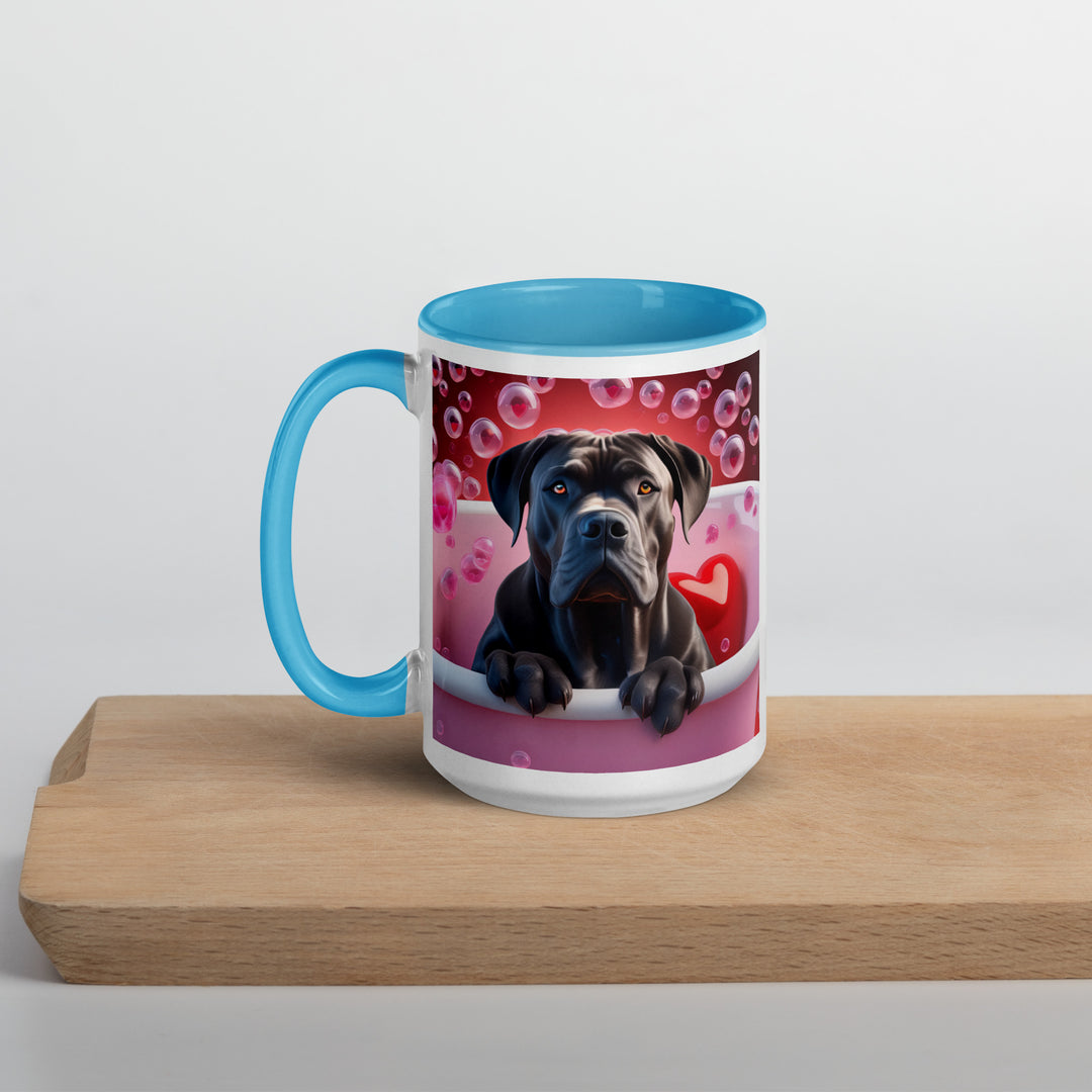 Cane Corso Romantic- Mug with Color Inside