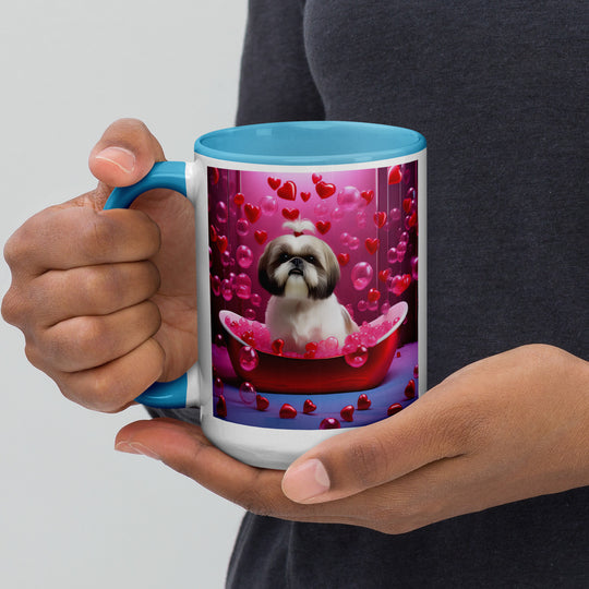 Shih Tzu Romantic- Mug with Color Inside v2