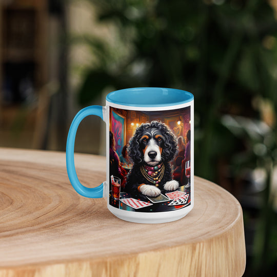 Bernedoodle General- Mug with Color Inside v2