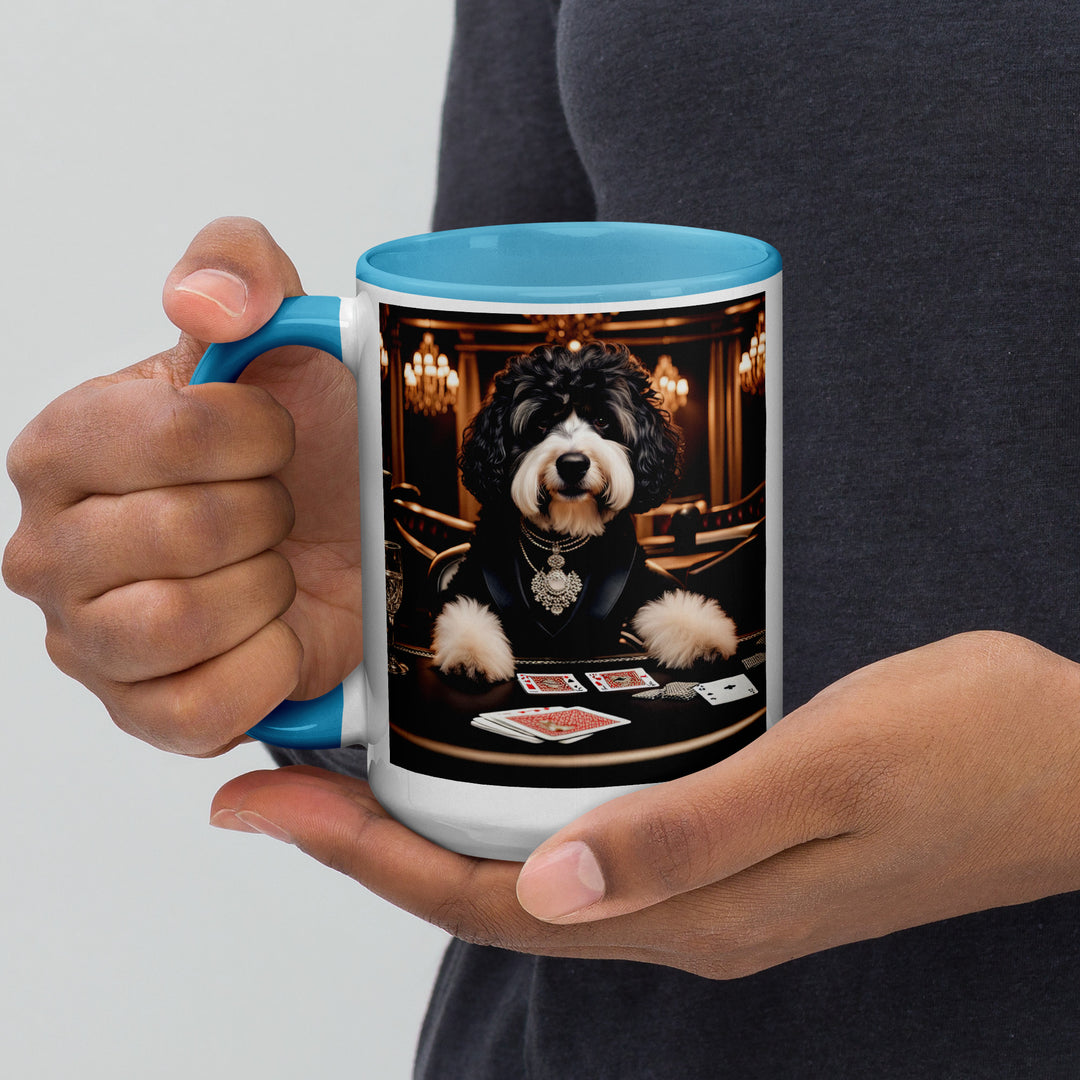 Bernedoodle General- Mug with Color Inside v7