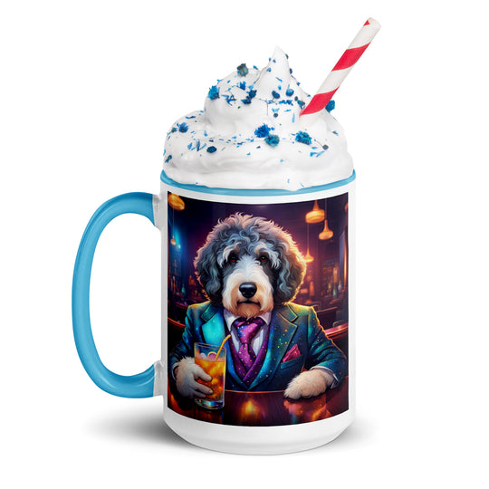 Bernedoodle General- Mug with Color Inside v8