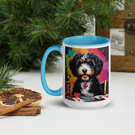 Bernedoodle General- Mug with Color Inside v10