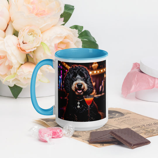 Bernedoodle General- Mug with Color Inside v11