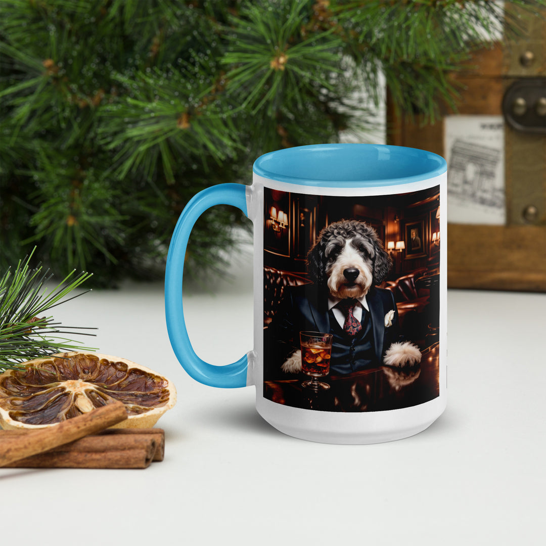 Bernedoodle General- Mug with Color Inside v13