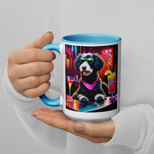 Bernedoodle General- Mug with Color Inside v17