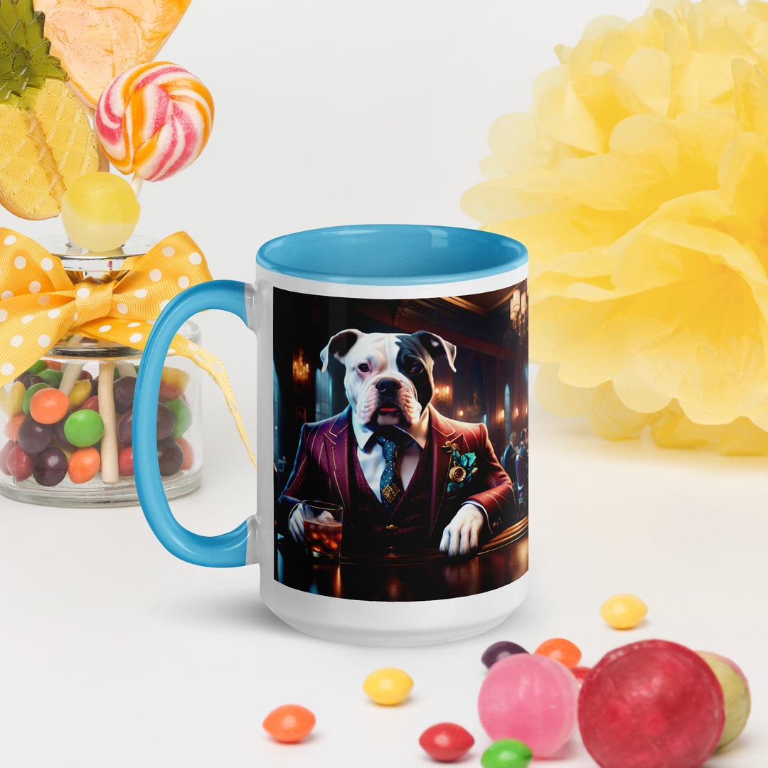 Catahoula Bulldog General- Mug with Color Inside v11