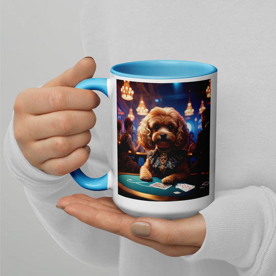 Cavapoo General- Mug with Color Inside v8