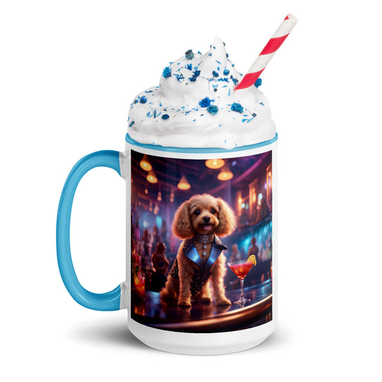 Cavapoo General- Mug with Color Inside v7