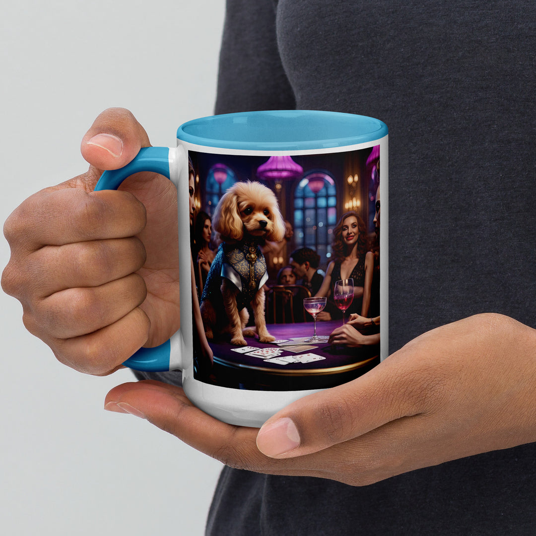 Cavapoo General- Mug with Color Inside v13