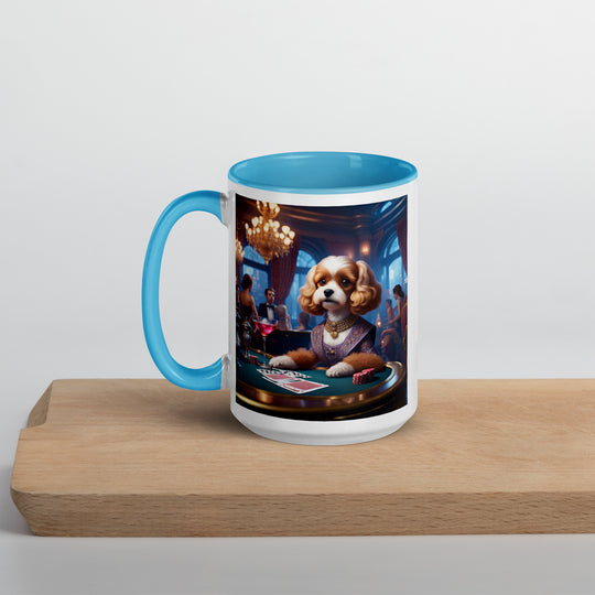 Cavapoo General- Mug with Color Inside v18