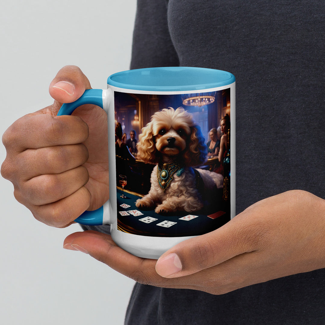 Cavapoo General- Mug with Color Inside v20