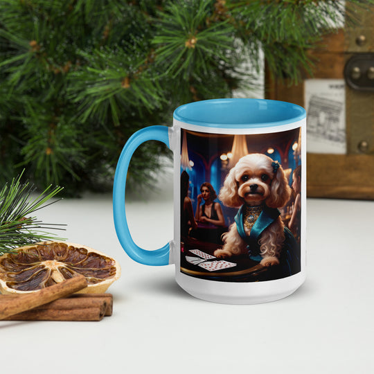 Cavapoo General- Mug with Color Inside v21