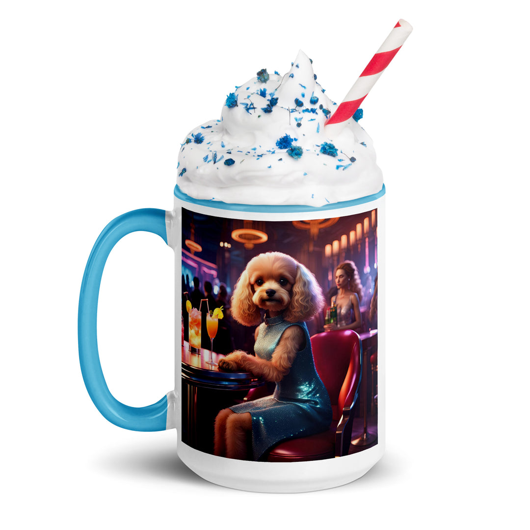 Cavapoo General- Mug with Color Inside v24