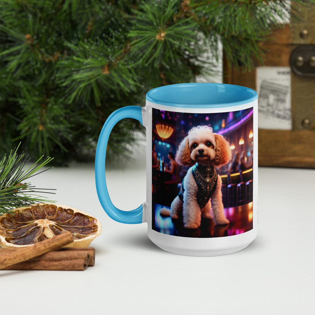 Cavapoo General- Mug with Color Inside v25