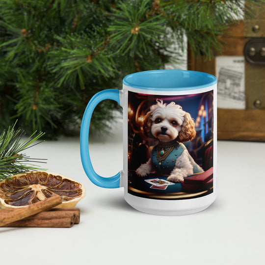 Cavapoo General- Mug with Color Inside v26