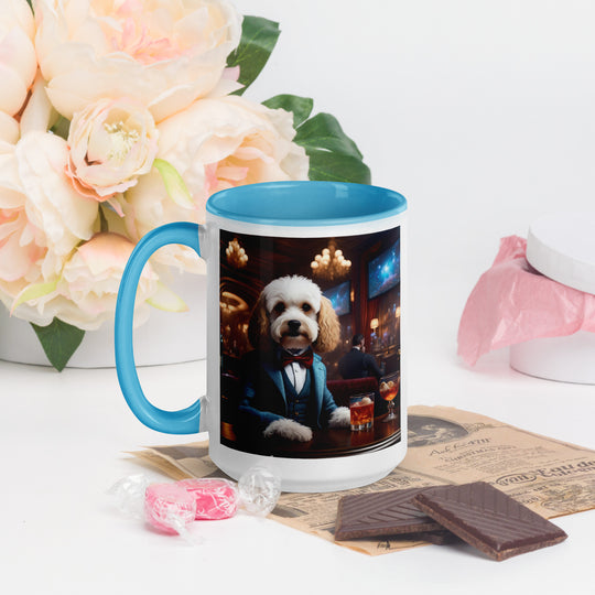 Cavapoo General- Mug with Color Inside v28