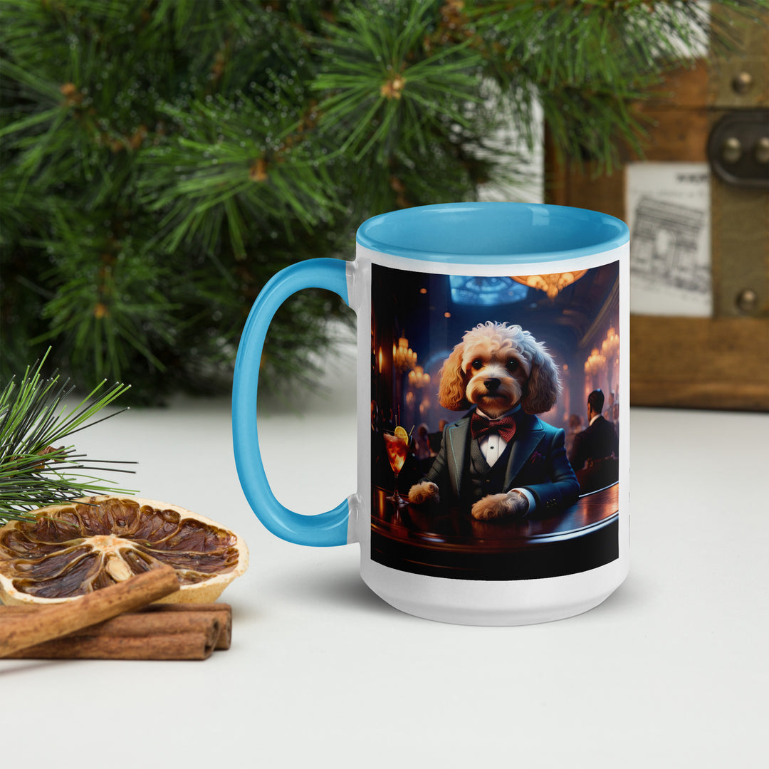 Cavapoo General- Mug with Color Inside v31