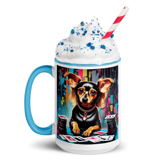 Chiweenie General- Mug with Color Inside v9