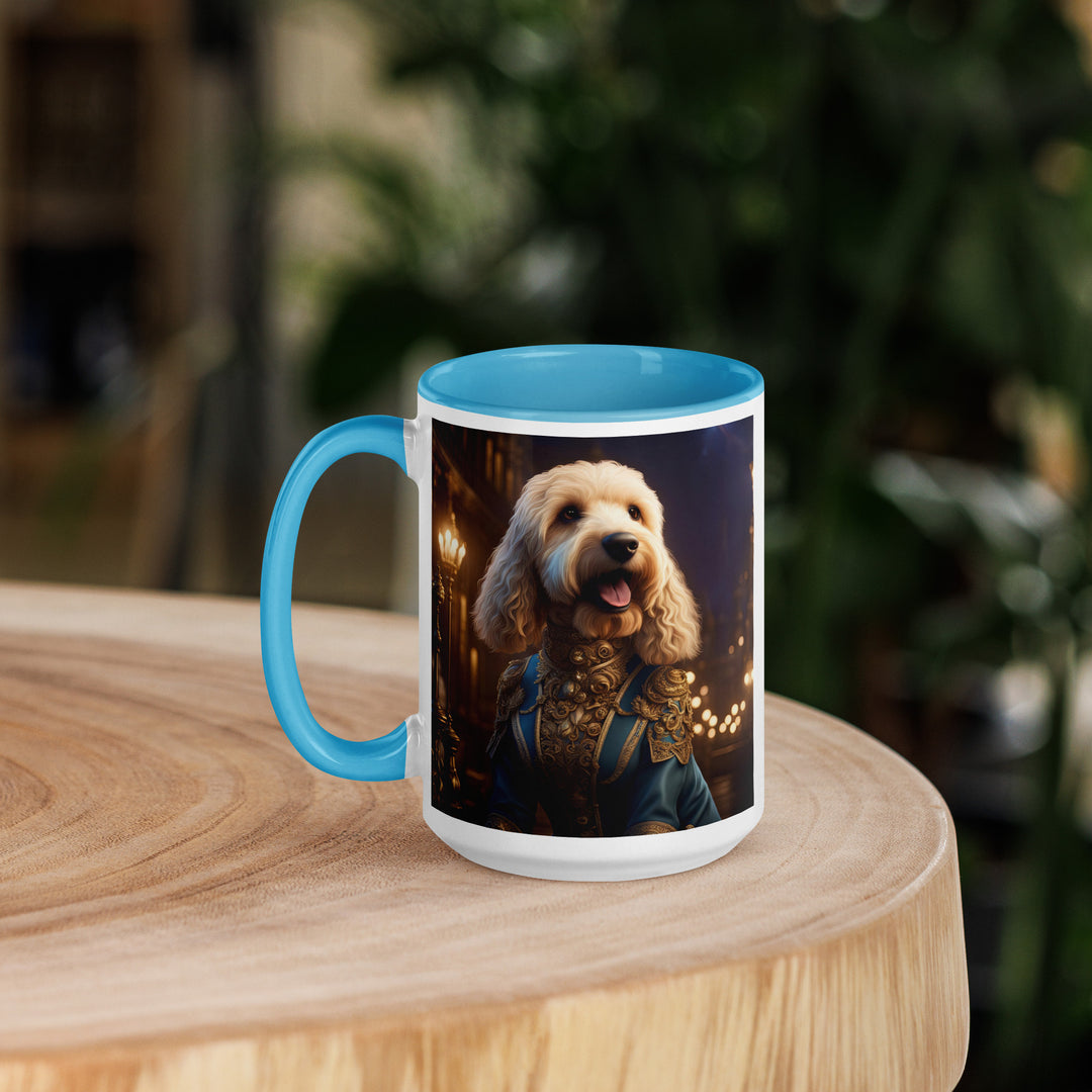 Goldendoodle- Mug with Color Inside v10