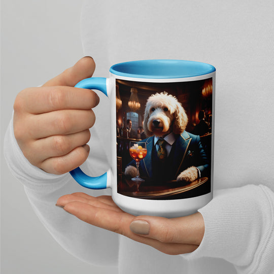 Goldendoodle- Mug with Color Inside v11