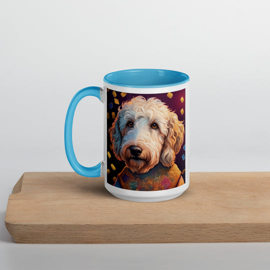 Goldendoodle- Mug with Color Inside v12