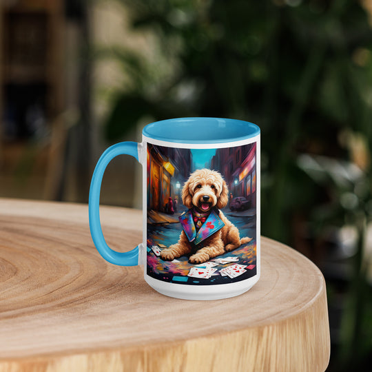 Goldendoodle- Mug with Color Inside v19