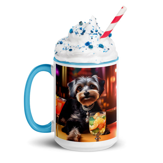 Yorkipoo General- Mug with Color Inside v8