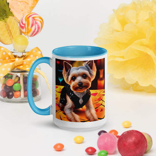 Yorkipoo General- Mug with Color Inside v6