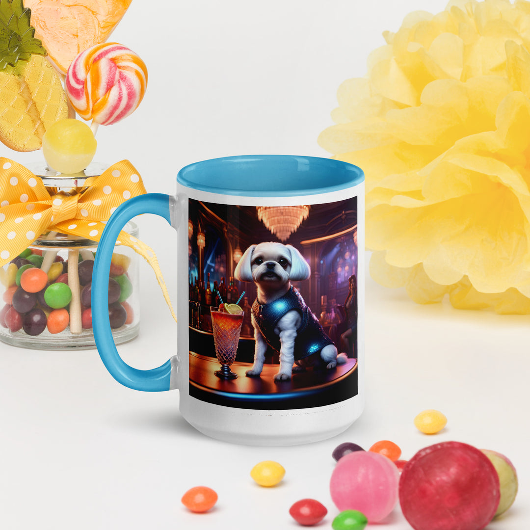 Pugapoo General- Mug with Color Inside v4