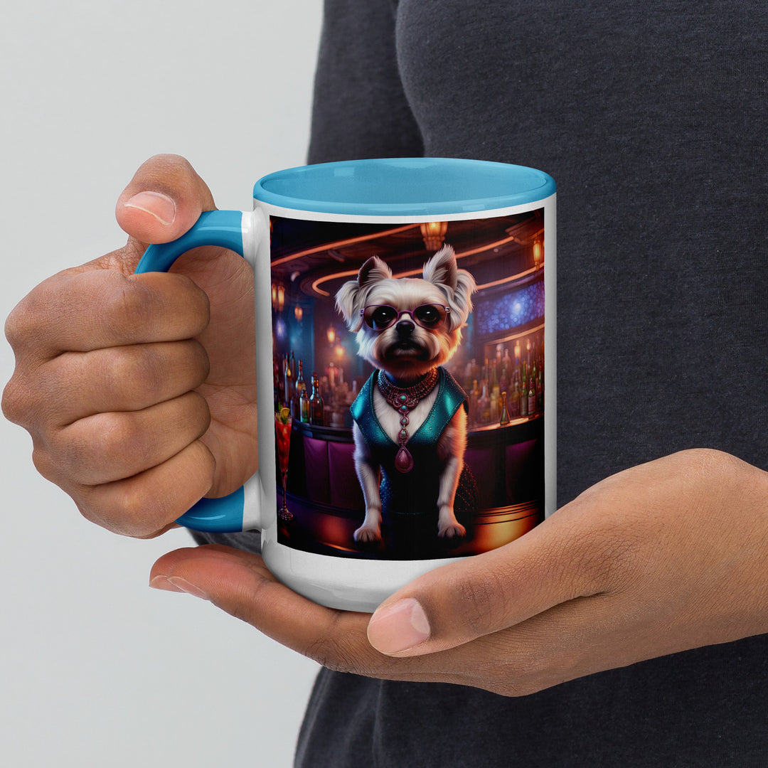 Pugapoo General- Mug with Color Inside v6