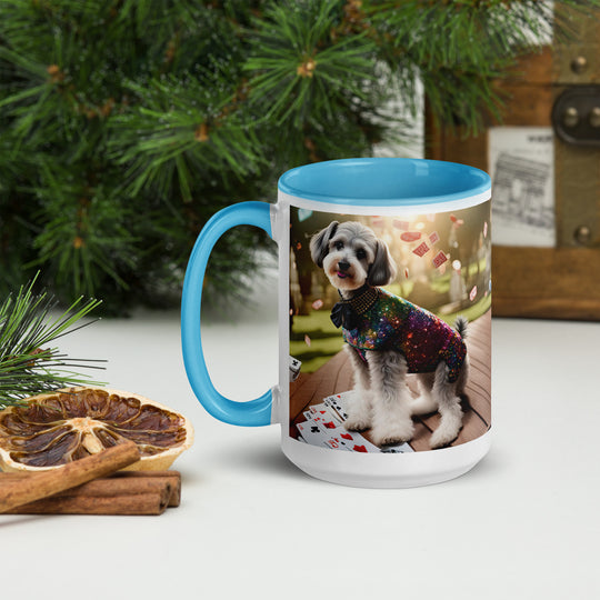 Schnoodle Golfer- Mug with Color Inside v2