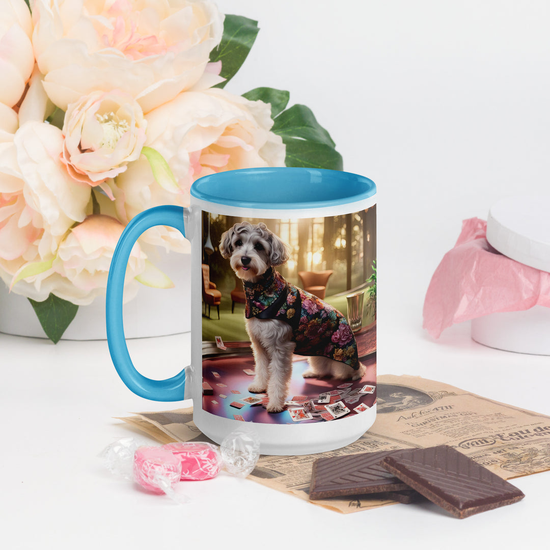 Schnoodle Golfer- Mug with Color Inside v8