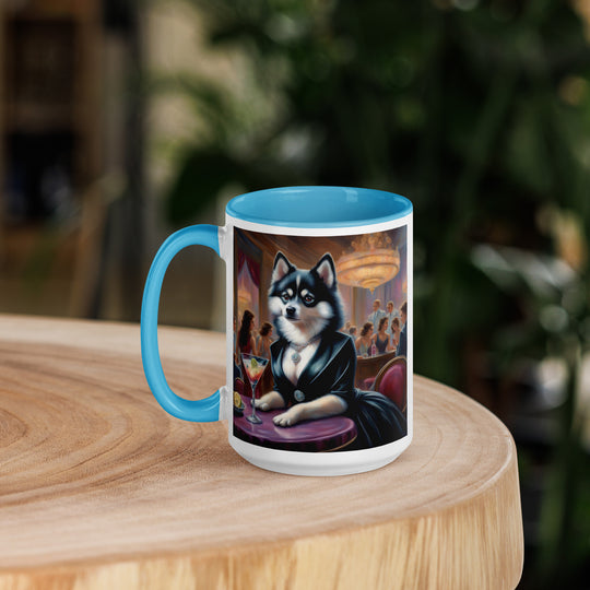 Pomsky General- Mug with Color Inside v5